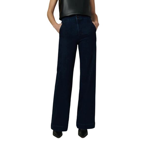 JOE'S JEANS Womens Mason Wide Leg Trouser Jeans Size 26 Blue Rinse High Rise NWT - Picture 1 of 14